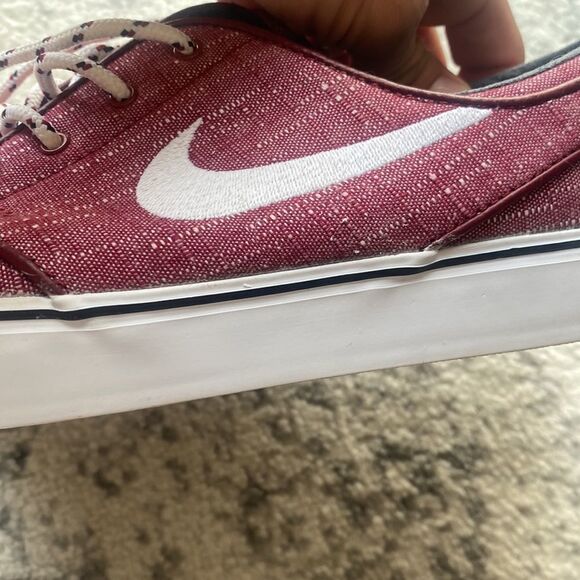 Nike Zoom mens Stefan Janoski Red 2014 Size 8.5 mens 10 in womens in EUC Nike SB - Picture 6 of 9